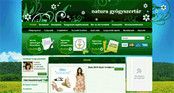 Desktop Screenshot of naturagyogyszertar.hu